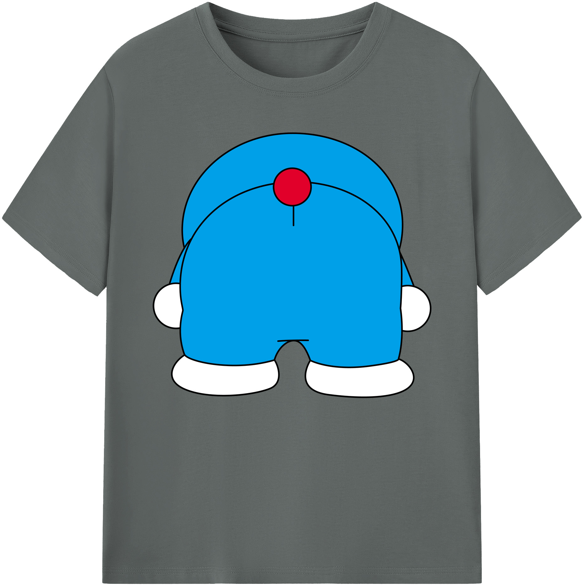 （画像用） ドラえもん Doraemon 綿100％ メンズ半袖Tシャツ｜肌触りやわらか＆通気性